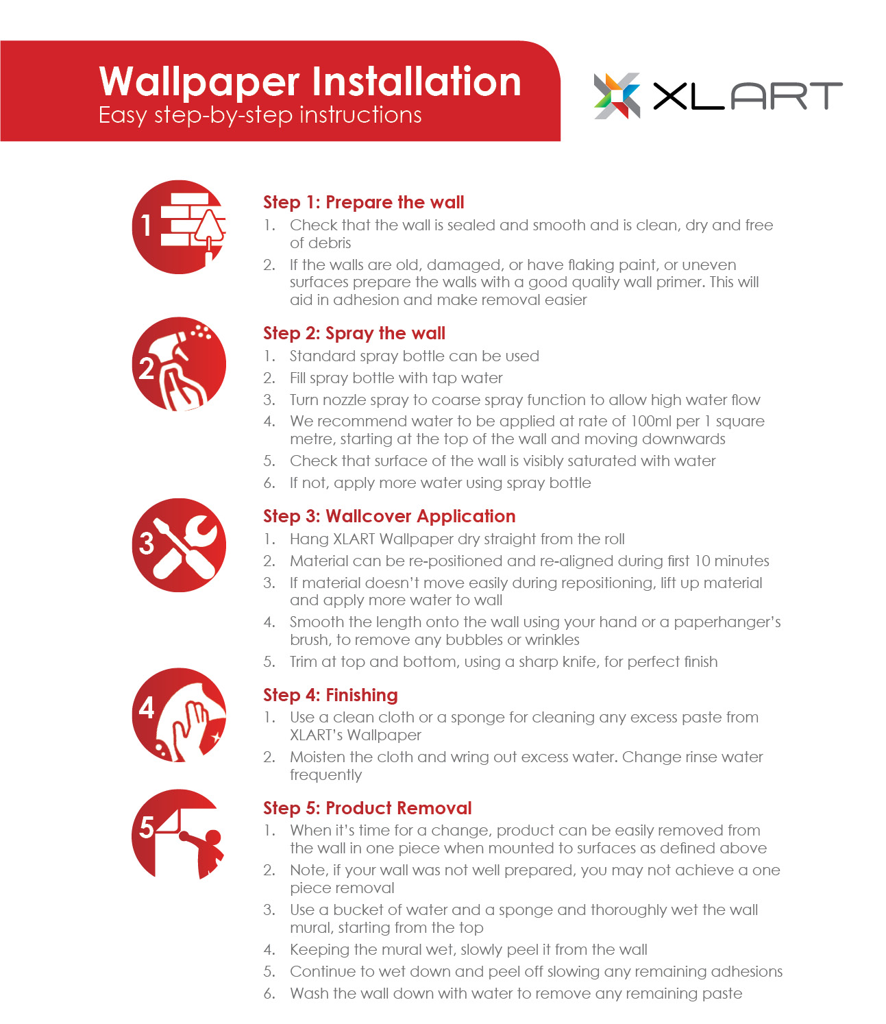 XLART Wallpaper installation