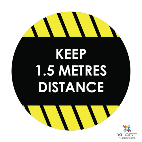 XLART DTS Covid19 Covid Floor Stickers Decals Social Distancing Sydney Melbourne Australia keep distance