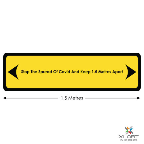 XLART DTS Covid19 Covid Floor Stickers Decals Social Distancing Sydney Melbourne Australia Stop The Spread Keep Apart