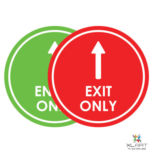 XLART DTS Covid19 Covid Floor Stickers Decals Social Distancing Sydney Melbourne Australia Entry Exit