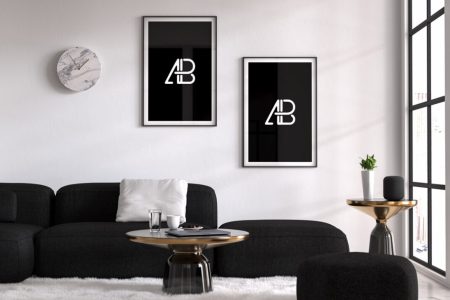 XLART DTS Footer carousel lounge room black white poster Large Format Wide Format Canvas Only Decals Windows Covering Sydney